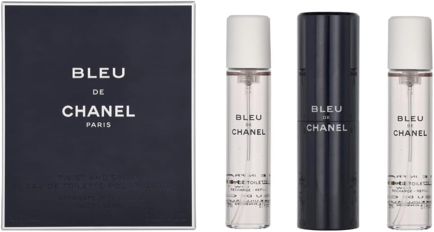 Chanel Bleu De Chanel Eau De Toilette Travel Spray & Two Refills 3x20ml