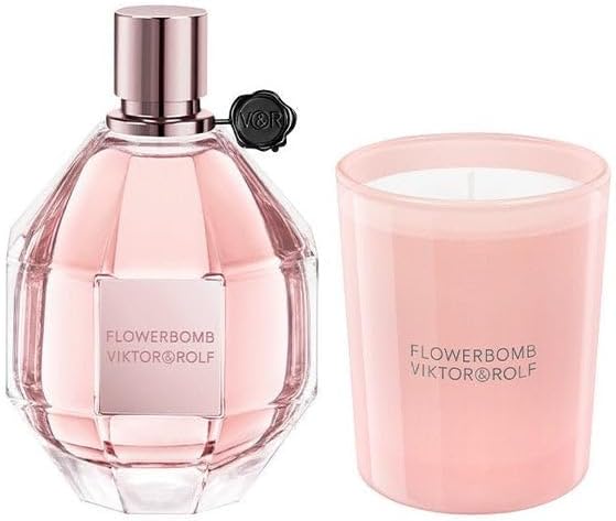 Viktor & Rolf Flowerbomb Eau de Parfum 100ml Gift Set with 70g Candle