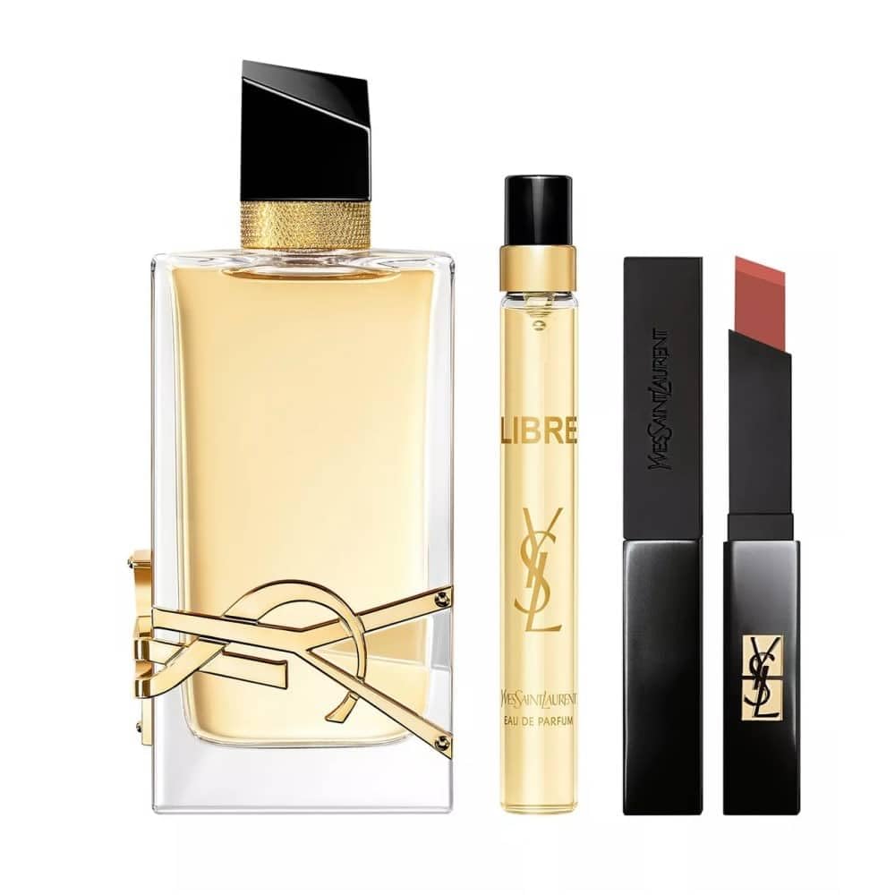 Yves Saint Laurent Libre Eau de Parfum 90ml Gift Set 2023 (Contains 90ml EDP, 10ml Travel Spray and Lipstick)