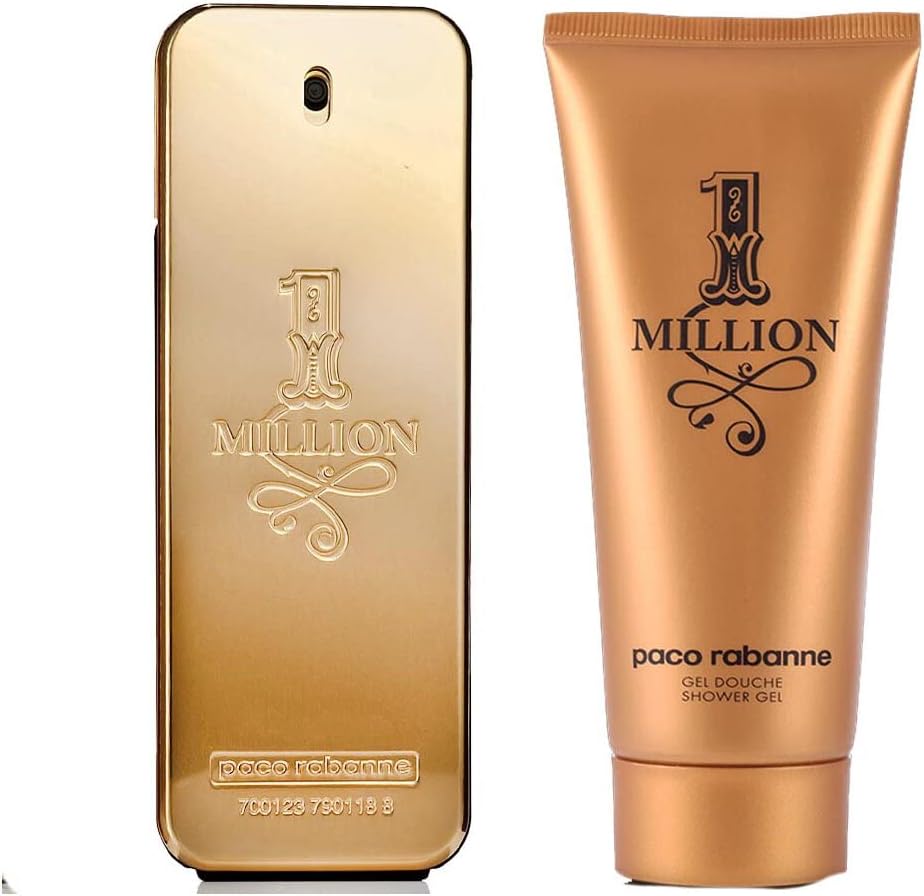 Paco Rabanne 1 Million Eau De Toilette 100ml & Shower Gel 100ml Gift Set