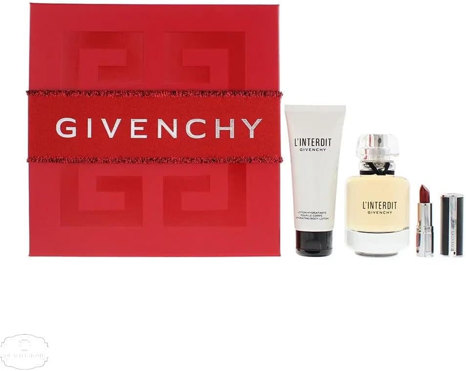 Gift Set Eau de Parfum Spray 50 ml + Body Lotion 75 ml + Mini Le Rouge Interdit Intense Silk 333 1 Piece