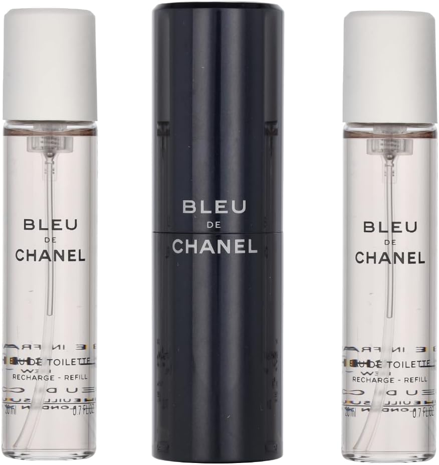 Chanel Bleu De Chanel Eau De Toilette Travel Spray & Two Refills 3x20ml
