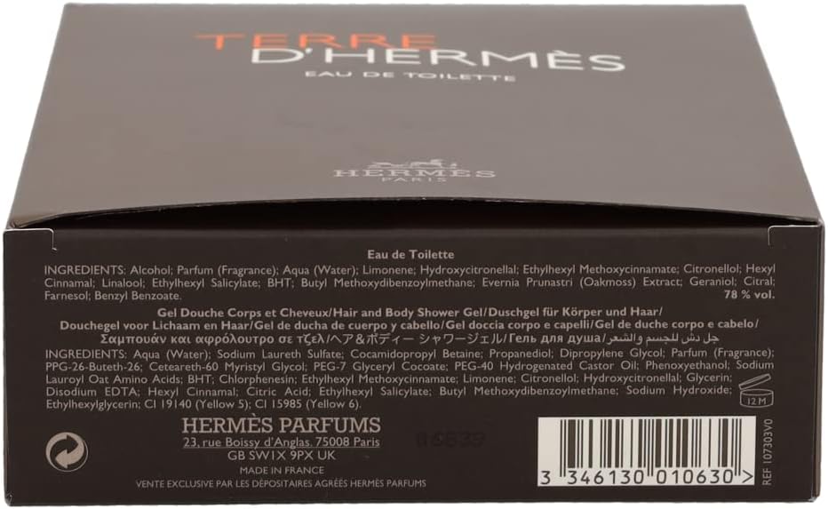 Hermès Terre D'hermès 2 Piece Gift Set: Eau De Toilette 100ml - Shower Gel 80ml
