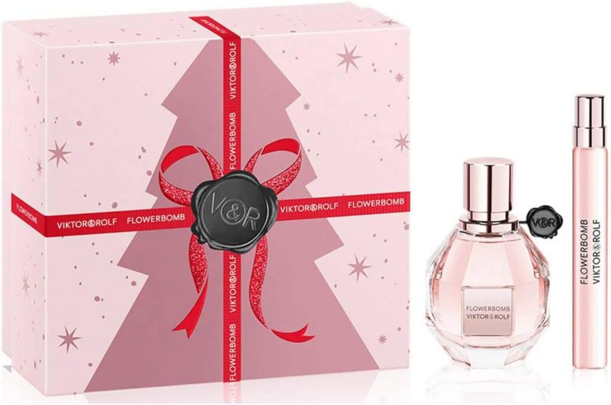 Viktor & Rolf Flowerbomb Eau de Parfum 50ml 2021 Gift Set (Contains 50ml EDP + 10ml Travel Spray)