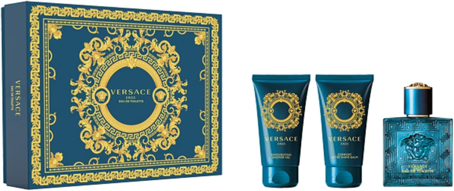 Versace Eros Eau De Toilette, 50 ml Gift Set