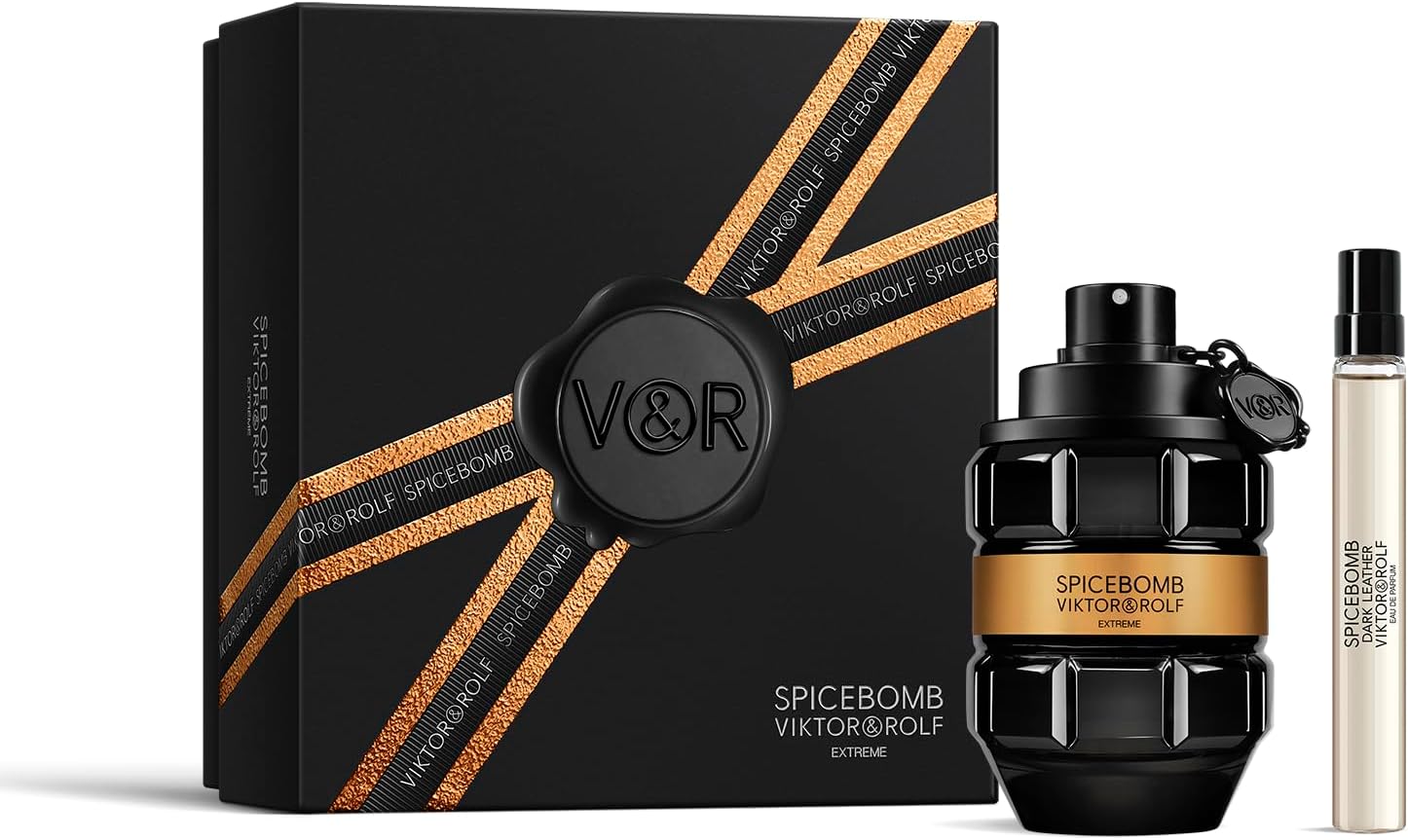 Viktor & Rolf Spicebomb Extreme Eau de Parfum 90ml Gift Set 2024 (Contains 90ml EDP and 10ml EDT Travel Spray)