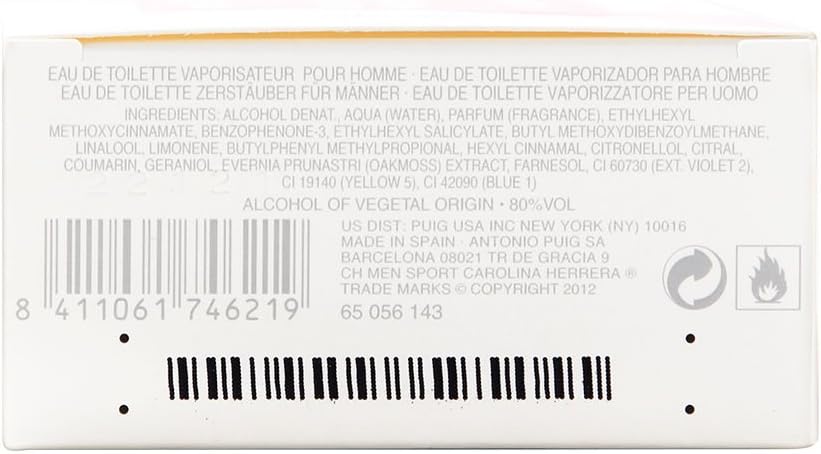 Carolina Herrera Men Sport Eau de Toilette Spray – 50ml