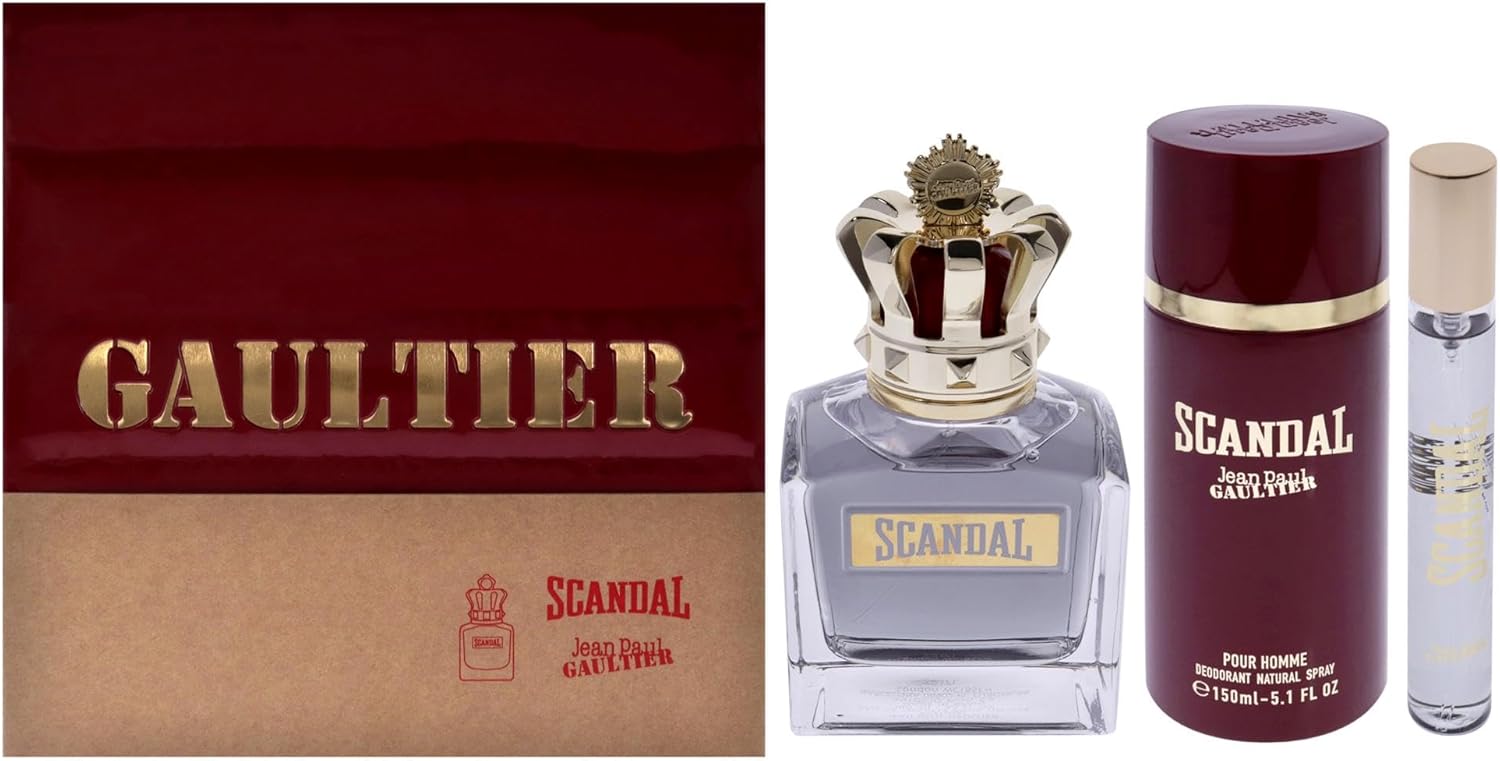 Jean Paul Gaultier Christmas 2022 Scandal Pour Homme Eau de Toilette Spray 100ml Gift Set