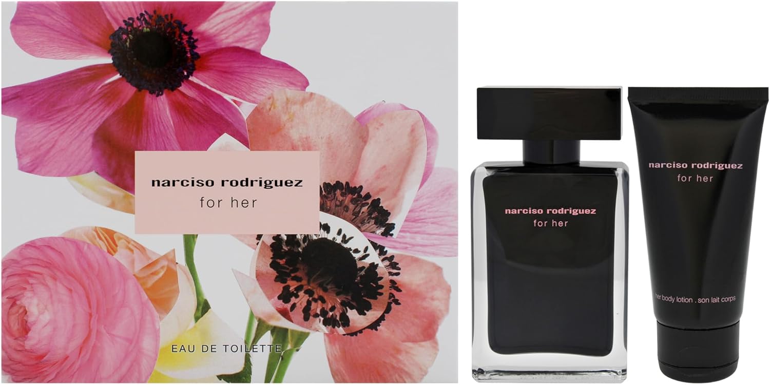 Narciso Rodriguez by Narciso Rodriguez for Women - 2 Pc Gift Set 1.6oz EDT Spray, 1.6oz Body Lotion