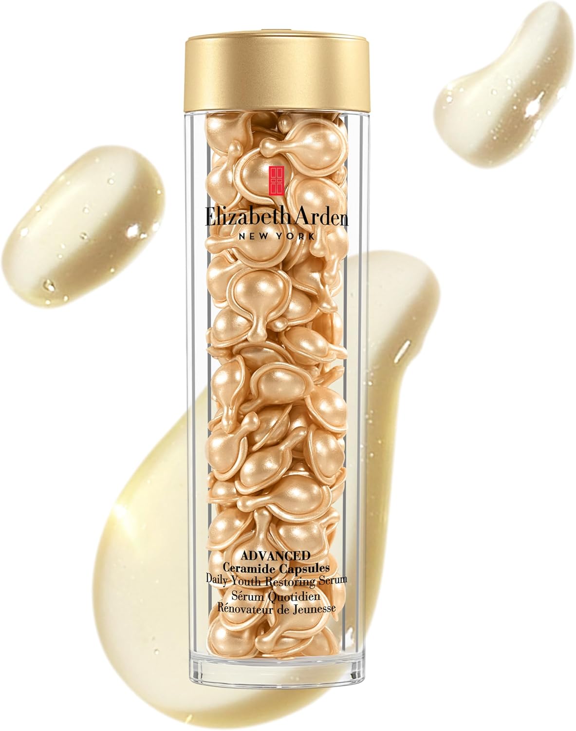 Elizabeth Arden Advanced Ceramide Capsules Daily Youth Restoring Serum, 90-piece, Anti-Ageing Skincare to Nourish Dry Skin, Lift & Firm Skin, for Day & Night