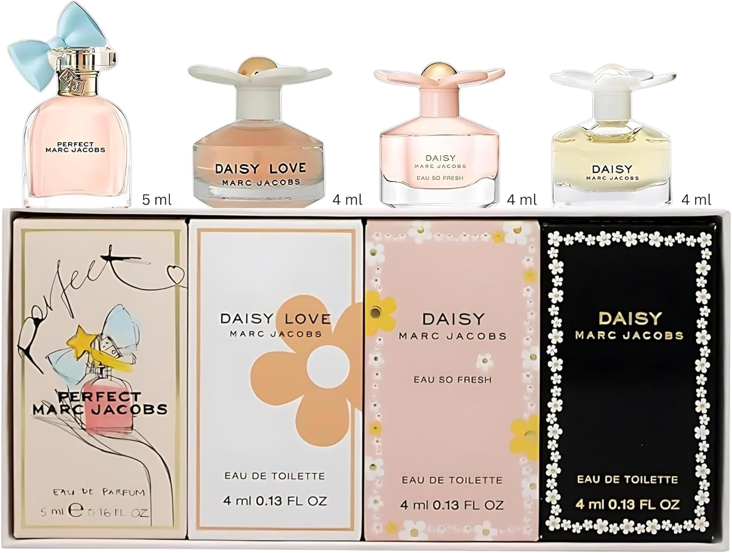 Marc Jacobs Mini Set - Daisy & Love ET4 ML + SO Fresh ET 4 ml + Perfrct EP 5 ml