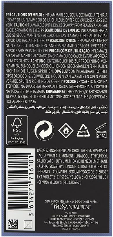 Y by Yves Saint Laurent Eau de Toilette For Women 60ml