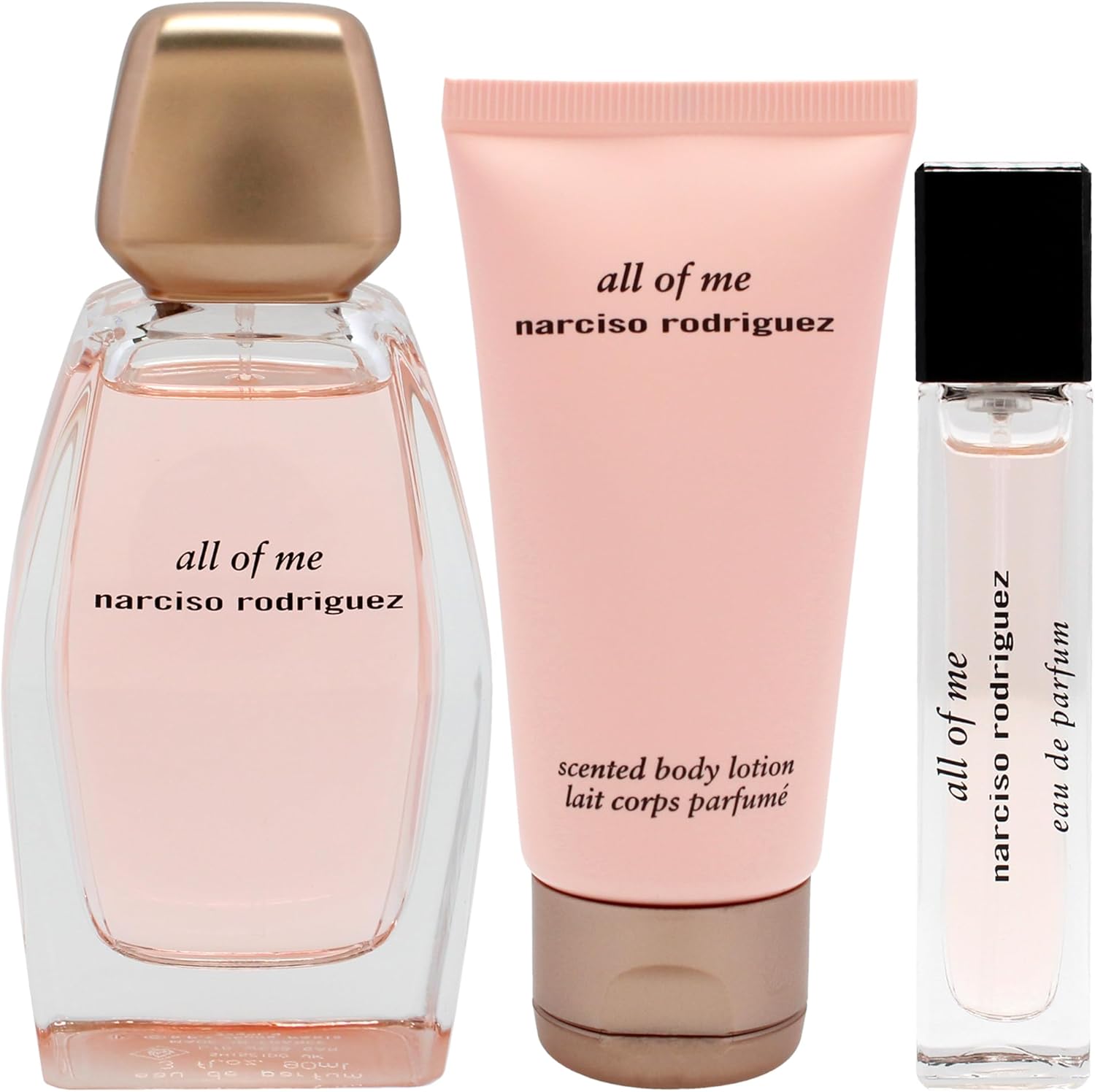 All Of Me by Narciso Rodriguez for Women - 3 Pc Gift Set 3.3oz EDP Spray, 1.6oz Body Lotion, 0.33oz EDP Spray