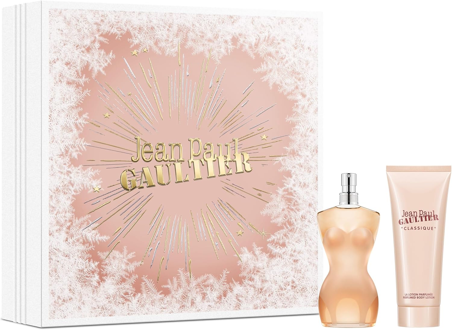 Jean Paul Gaultier Classique Eau de Toilette 50ml Gift Set 2023 (Contains 50ml EDT and 75ml Body Lotion)