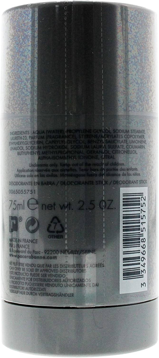 Paco Rabanne Invictus Deodorant Stick for Men, 75 ml