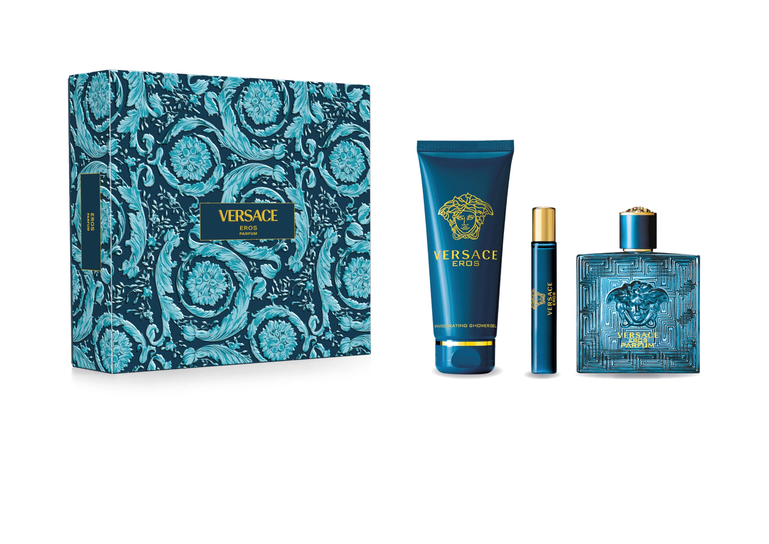 Versace Eros Homme Parfum 100ML + Parfum 10ML + SG 150ML
