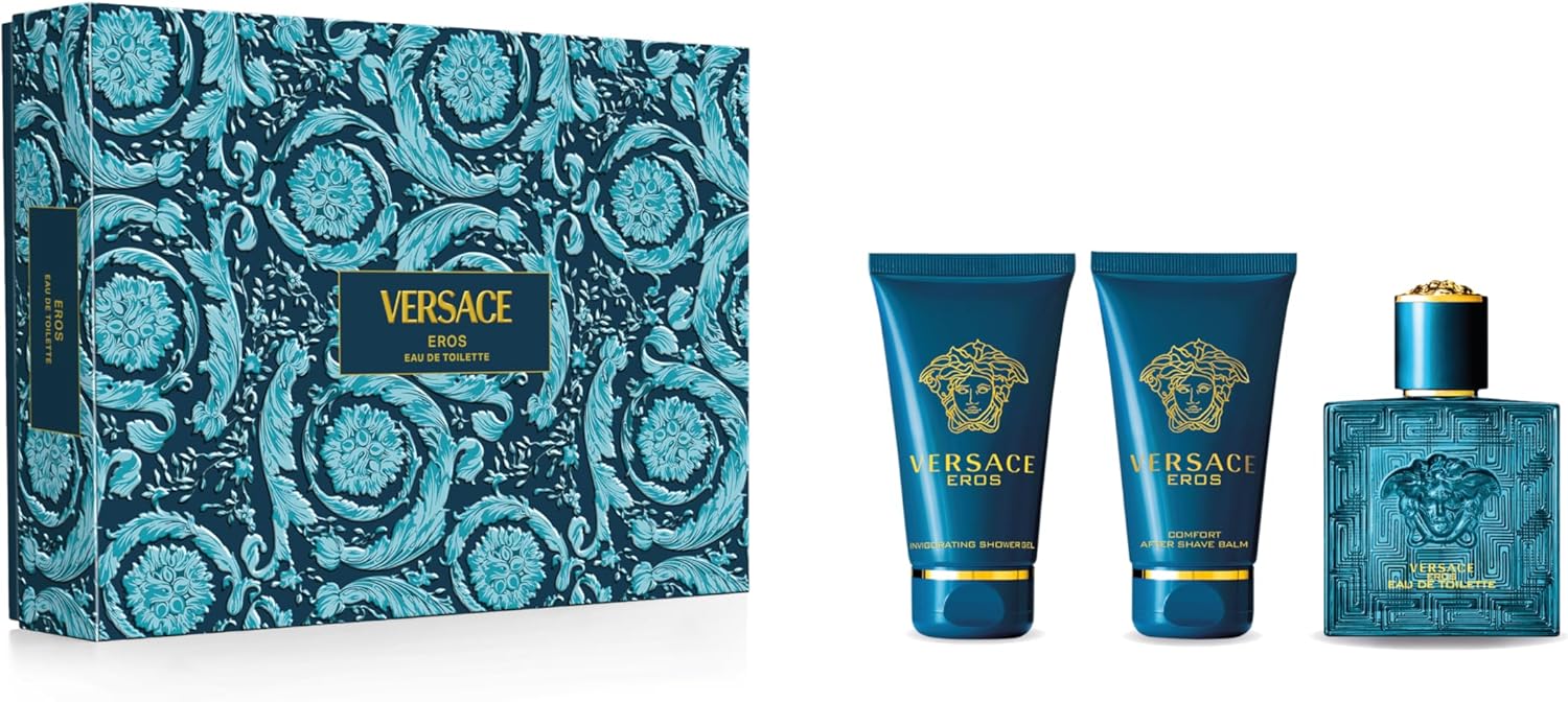 Versace Eros Homme EDT 50ML + SG 50ML + ASB 50ML