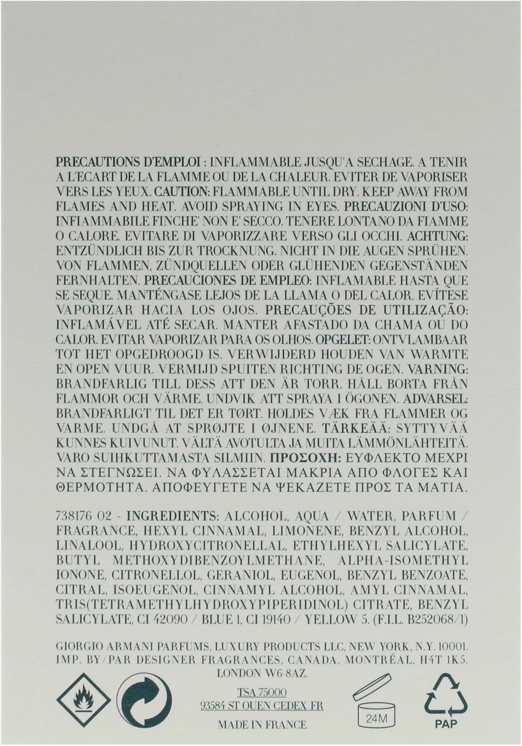 Giorgio Armani - Women's Eau de Toilette Acqua Di Giò, 100 ml