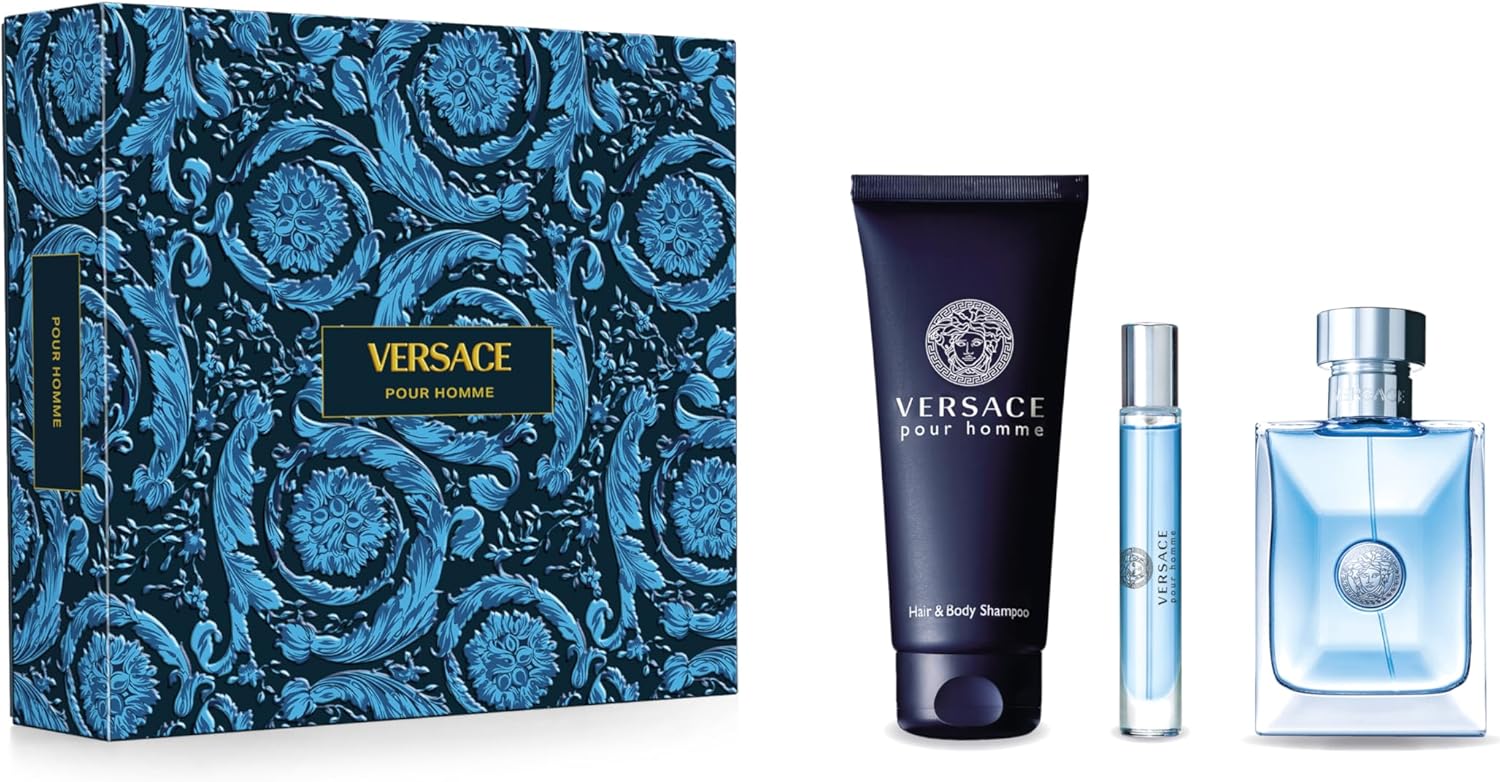 Versace pour Homme EDT 100ML + EDT 10ML + SG 150ML