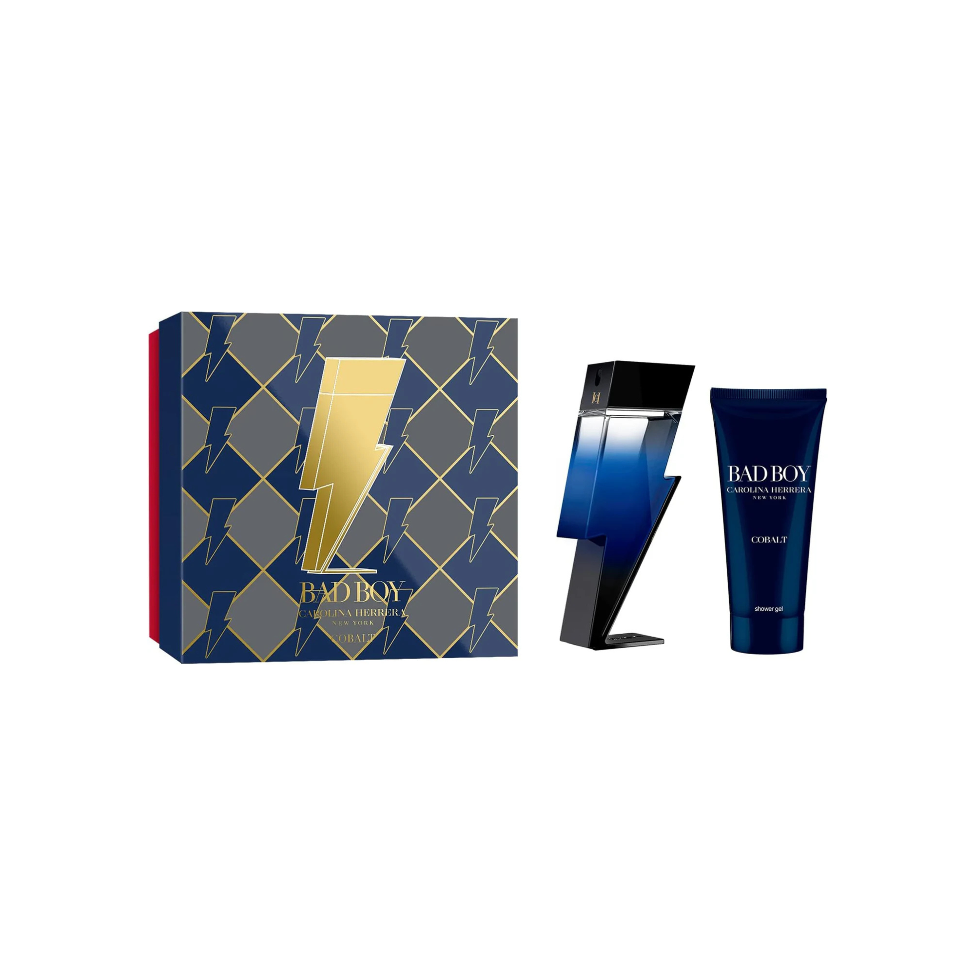 Carolina Herrera Bad Boy Cobalt 2-Piece Gift Set – 100ml EDP + 100ml Shower Gel