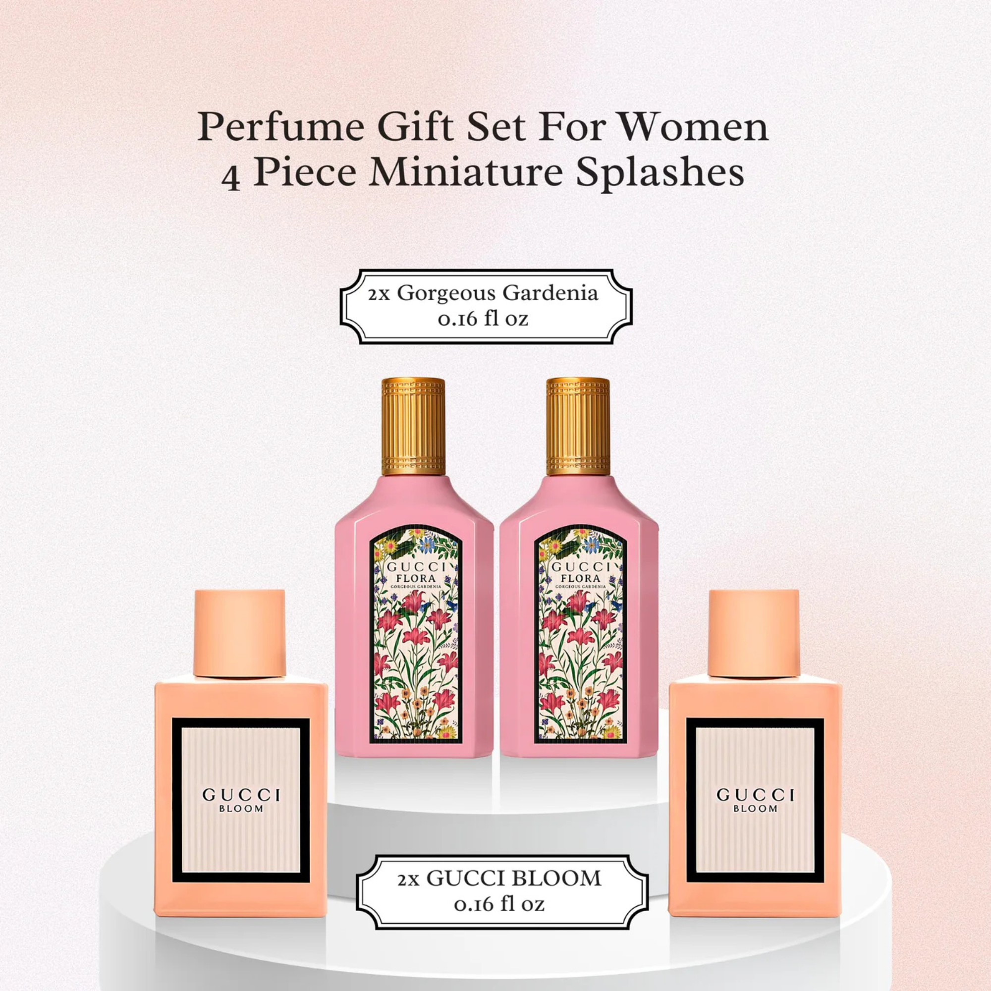 Gucci Women’s 4-Piece Fragrance Gift Set – Bloom & Flora 0.16oz