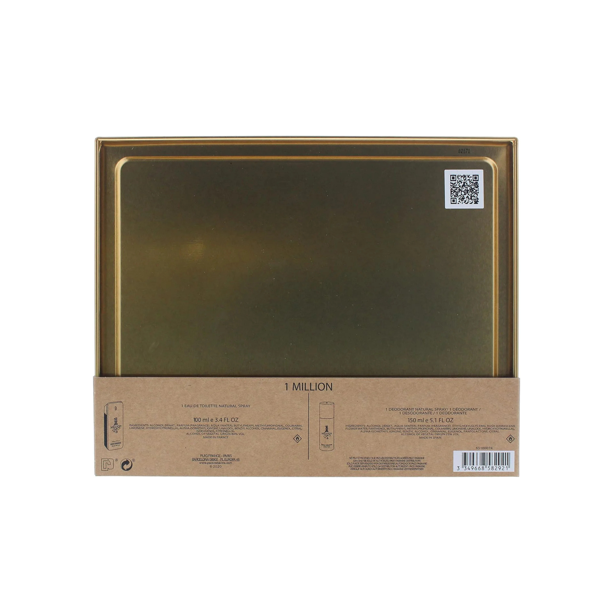 Paco Rabanne 1 Million 2-Piece Gift Set – Eau De Toilette 100ml & Shower Gel 100ml